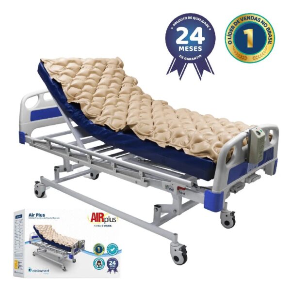 Kit Colchão Pneumático Air Plus Completo Bomba De Ar – Dellamed