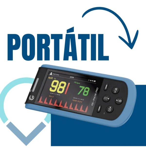 Oxímetro De Pulso Portátil Adulto Gs-pulse Pro Gaslive - Imagem 2