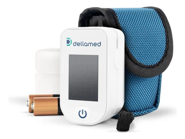 Oxímetro Digital Led Dedo Portátil De Alta Precisão Dellamed