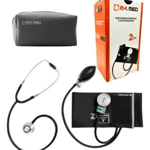 Kit Ap. Pressão Esfigmomanômetro + Estetoscópio Pa Med